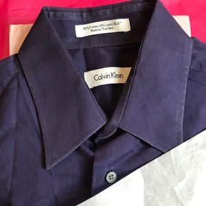 Calvin Klein 15.5, 34/35 Navy Blue